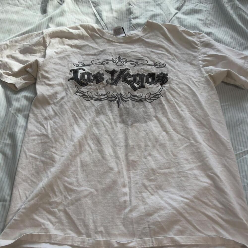Unbranded Men's White and Cream T-shirt